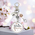 Porte-clés bijou de sac "Je t'aime Maman"